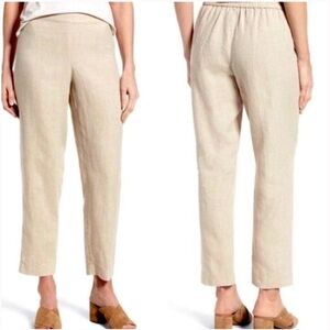 Eileen Fisher Organic Linen Ankle Length Pants, Medium